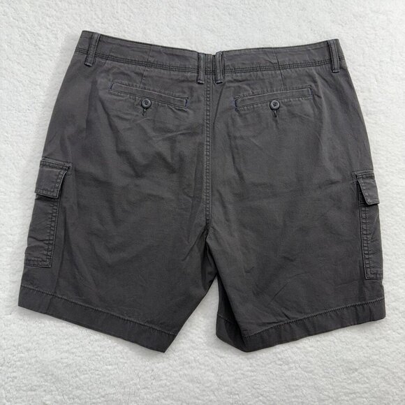 LL Bean Womens 14 Favorite Fit Cargo Shorts Gray Hiking Outdoors Gorpcore Preppy - Picture 2 of 11